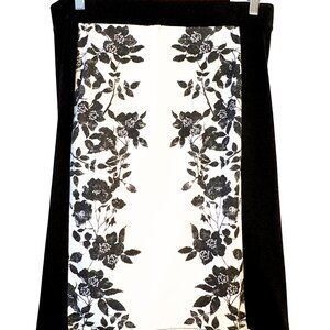 Forever 21 XXI Black & White Floral Panel Skirt – Size L